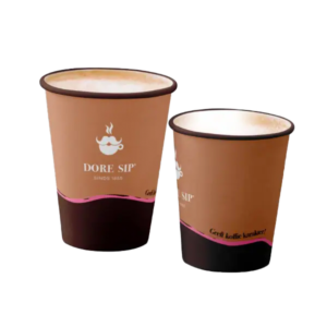 Kartonnen bekers 180 cc Doresip  2500 stuks per doos