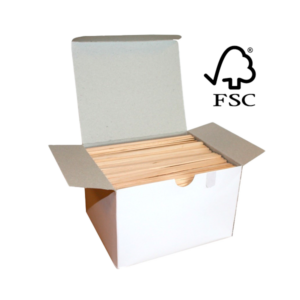 Roerstaafjes bamboe FSC 14cm  1000 stuks per doos